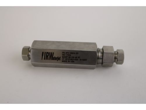 HP Water Filter Assembly - Inline 60,000psi, .25, 20um Stainless Steel